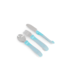 Виличка и лъжичка за хранене Twistshake неръждаема стомана 12+ м Pastel Blue