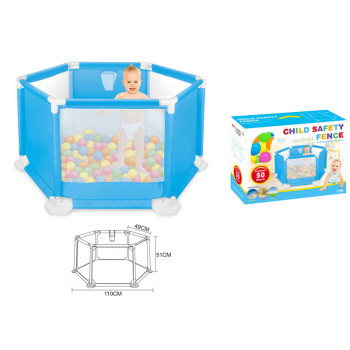 Детска кошара за игра 136 см с 50 топки