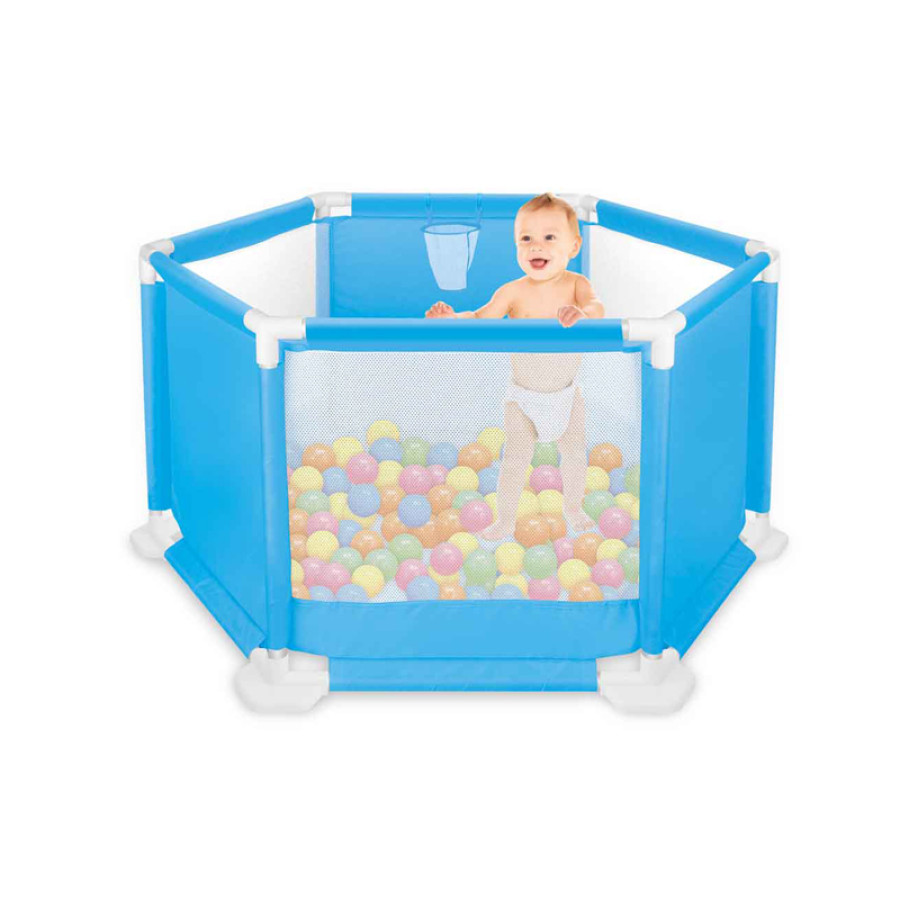 Детска кошара за игра 136 см с 50 топки