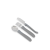 Детски прибори Twistshake неръждаема стомана 12+ м Pastel Grey