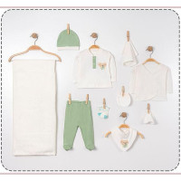 Зимен комплект за изписване от 10 части Коала зелен