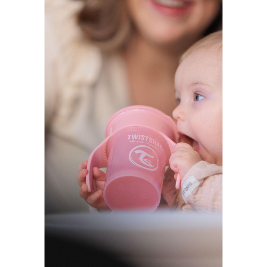 360° чаша Twistshake 6+ м Pastel Pink