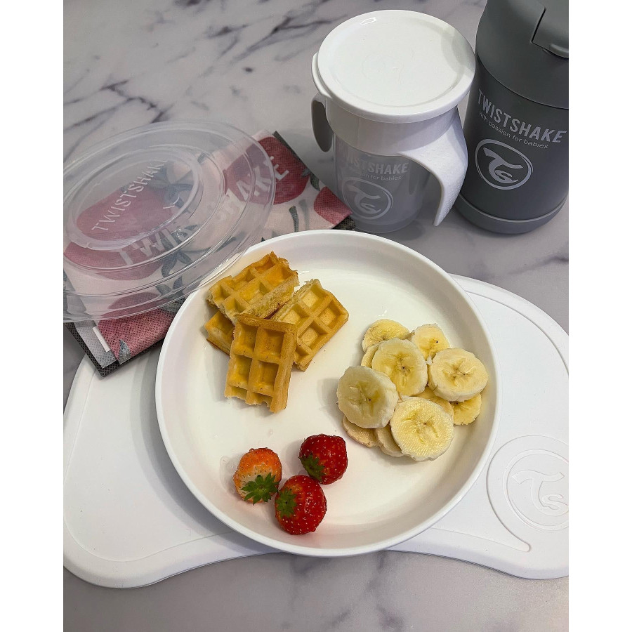Мини подложка + чиния Twistshake White