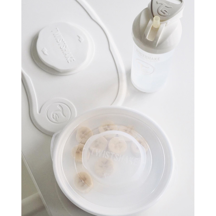 Мини подложка + чиния Twistshake White