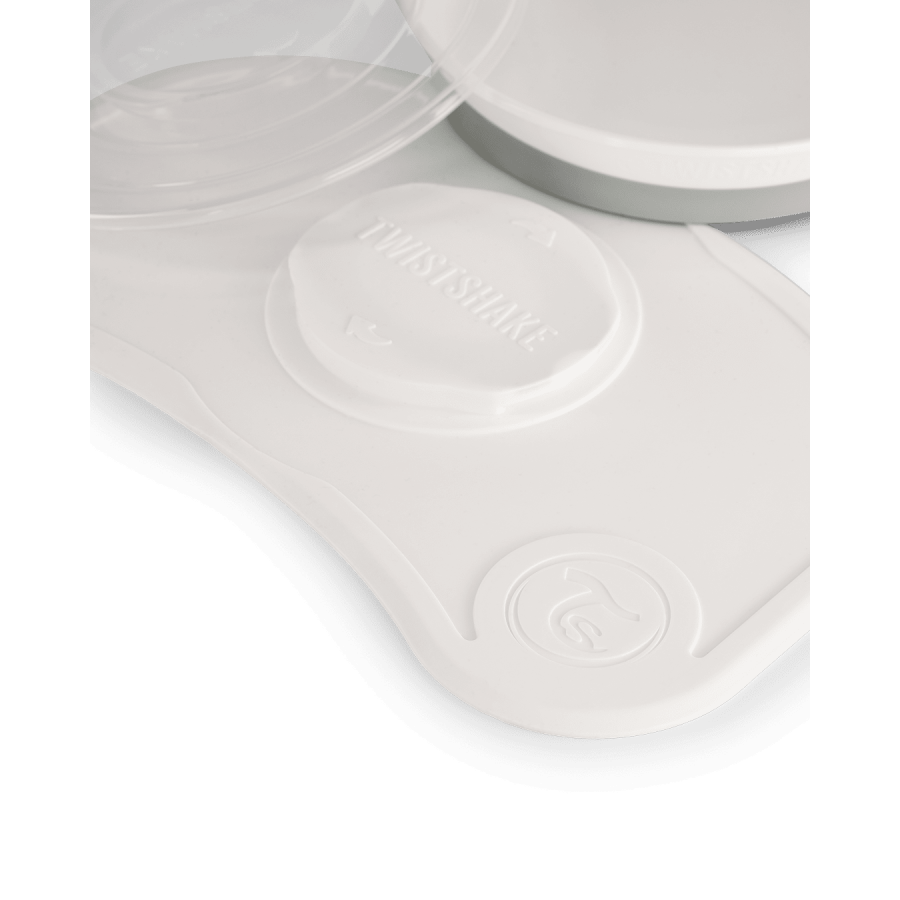Мини подложка + чиния Twistshake White