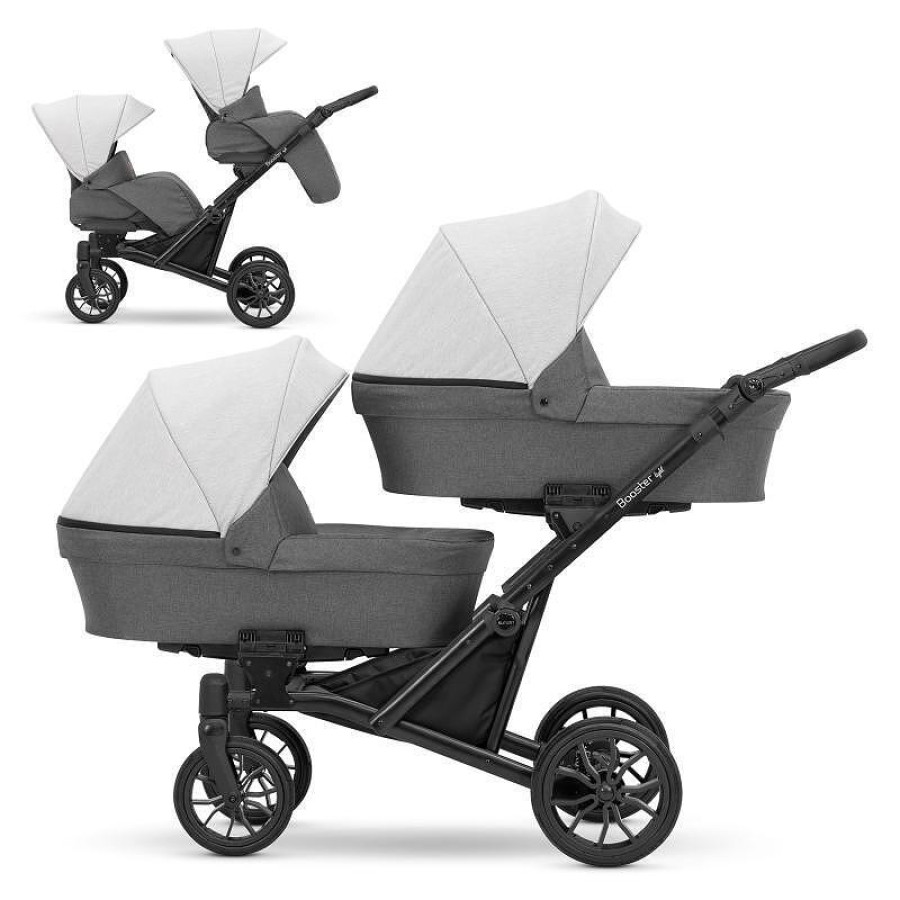 Детска количка за близнаци Bоoster Light 2 в 1 - 4 цвята