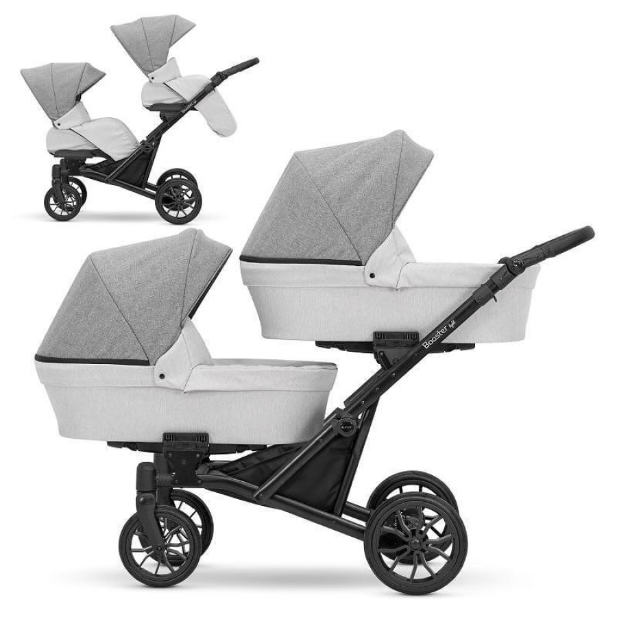 Детска количка за близнаци Bоoster Light 2 в 1 - 4 цвята