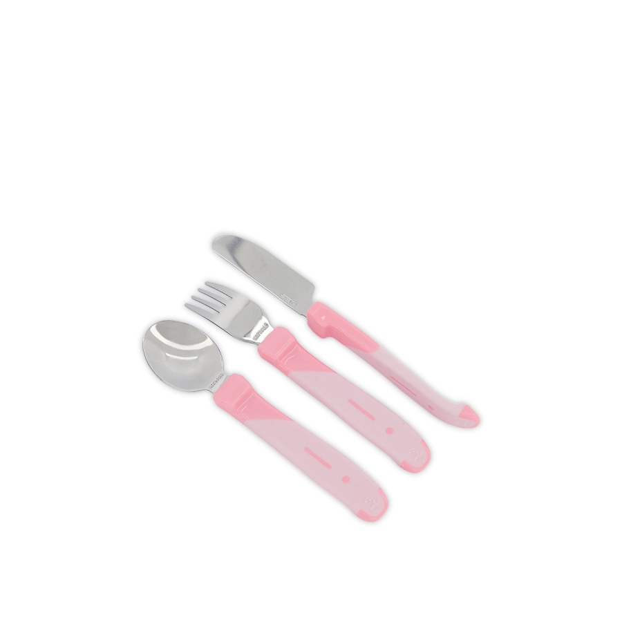 Детски прибори Twistshake Неръждаема стомана 12+ м Pastel Pink Детски прибори Twistshake Неръждаема стомана 12+ м Pastel Pink