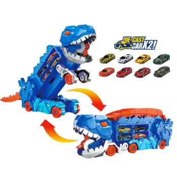 Детски камион превозвач T-Rex Transporter Car с колички