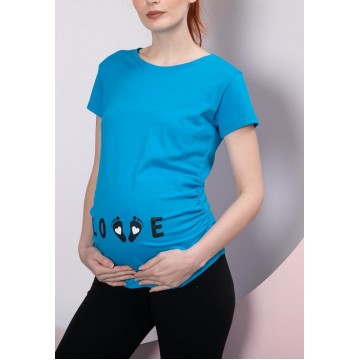 Спортна блуза за бременни в свеж цвят