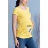 Блуза за бременни Hello Baby в жълто