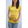 Блуза за бременни Daddy`s Girl в жълто
