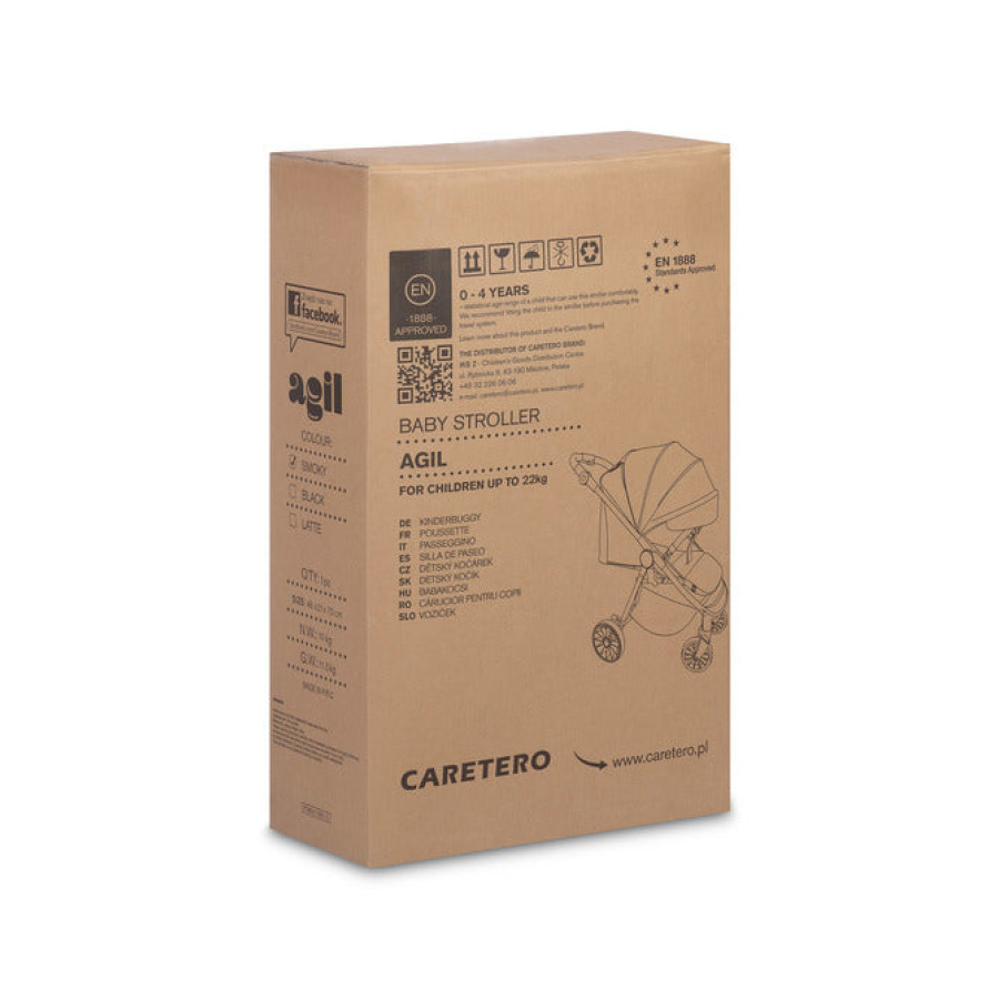 Бебешка Количка Agil сива