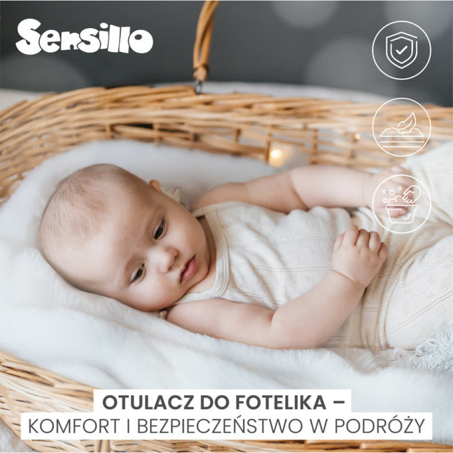 Бебешко одеяло за столче за кола 0–13 кг плюш 75х75 сиво