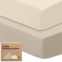 Чаршаф и протектор 2в1 Protect+ 60/120см 2 броя бежов