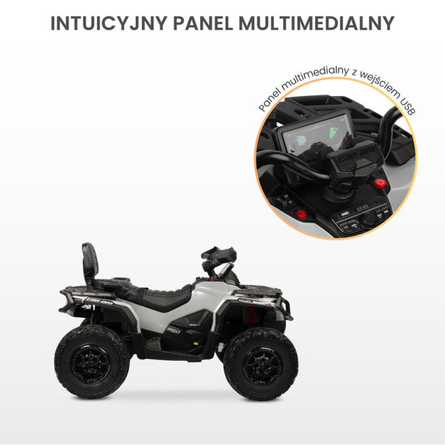 Детска електрическа кола Outlander син