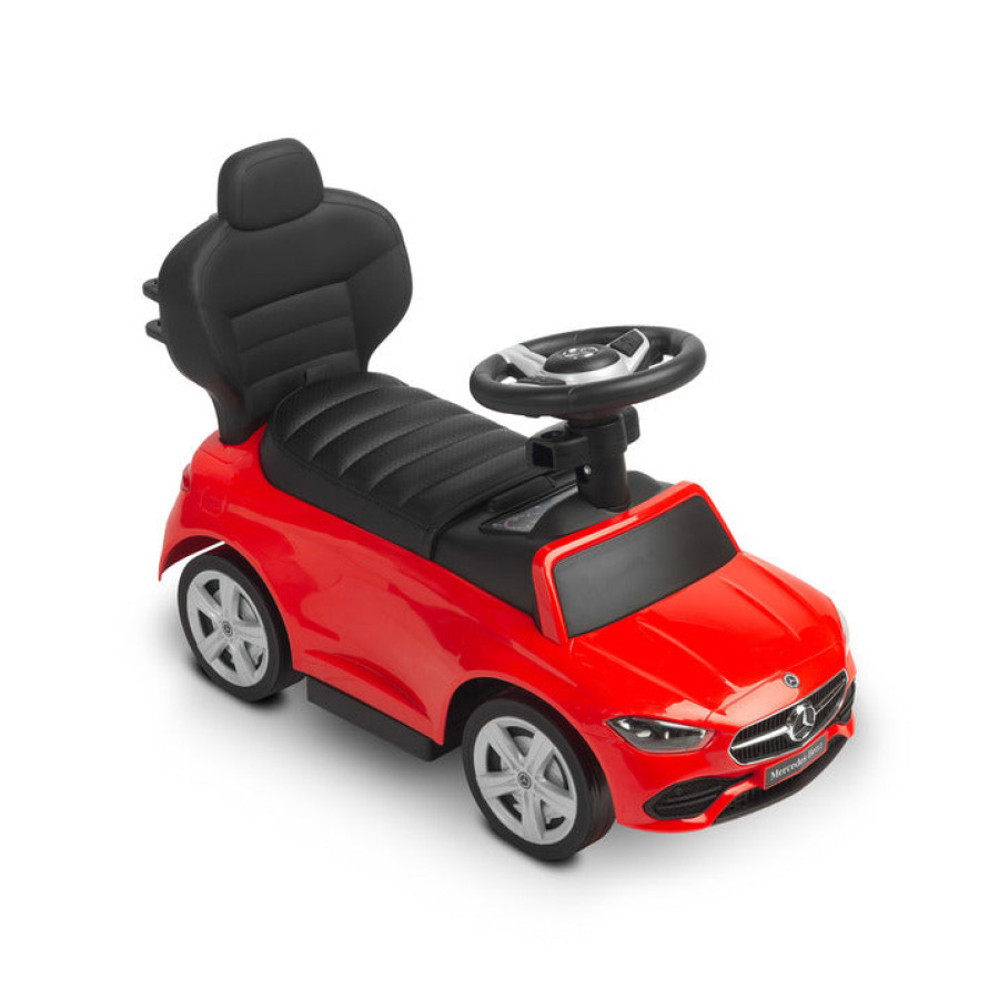Детска кола за яздене Mercedes C-Class Ride-On червена