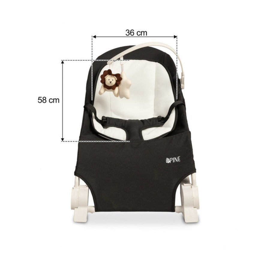 Шезлонг Bouncer Pine Black Caretero