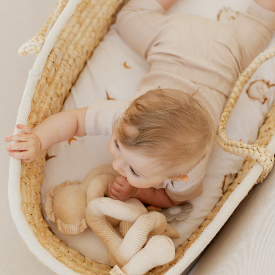 Чаршаф за количка Cotton Rose Beige 35х75 см