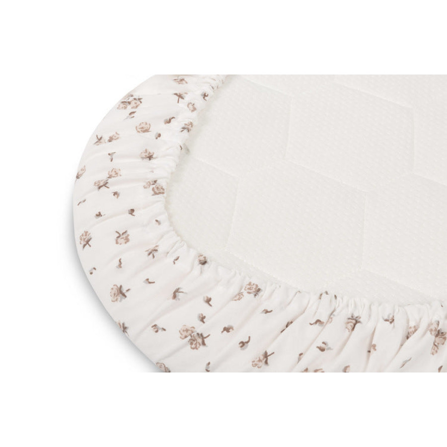 Чаршаф за количка Cotton Rose Beige 35х75 см