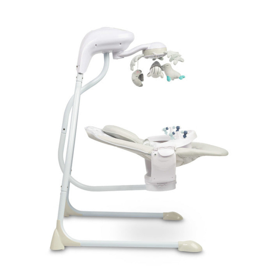 Електрическа люлка Raffi Light Grey Caretero