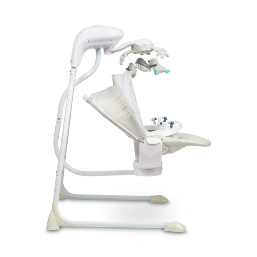 Електрическа люлка Raffi Light Grey Caretero