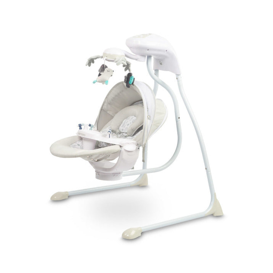 Електрическа люлка Raffi Light Grey Caretero