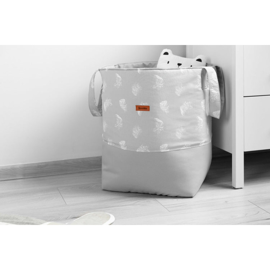 Кош за играчки Пера сив 35х47 см