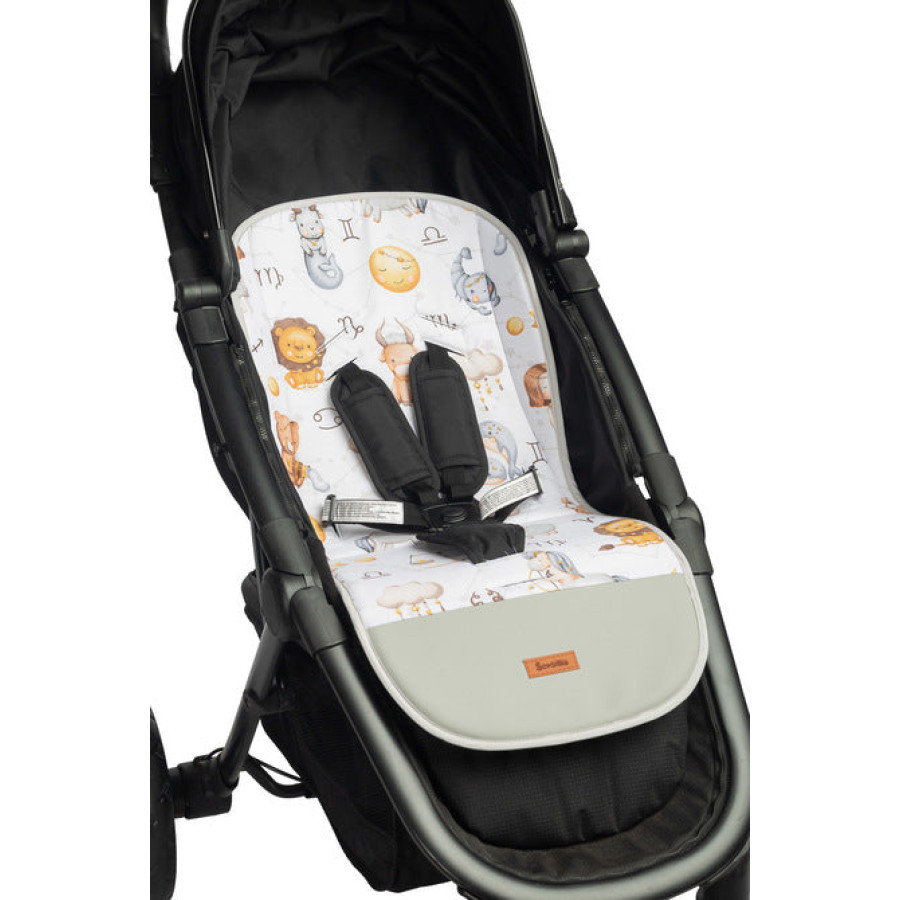 Муселинова подложка за количка Zodiac Grey