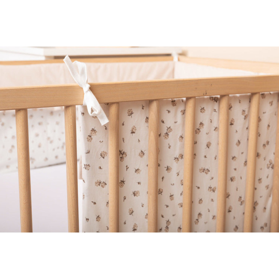 Обиколник за бебешко легло Rose Beige 180х30 см