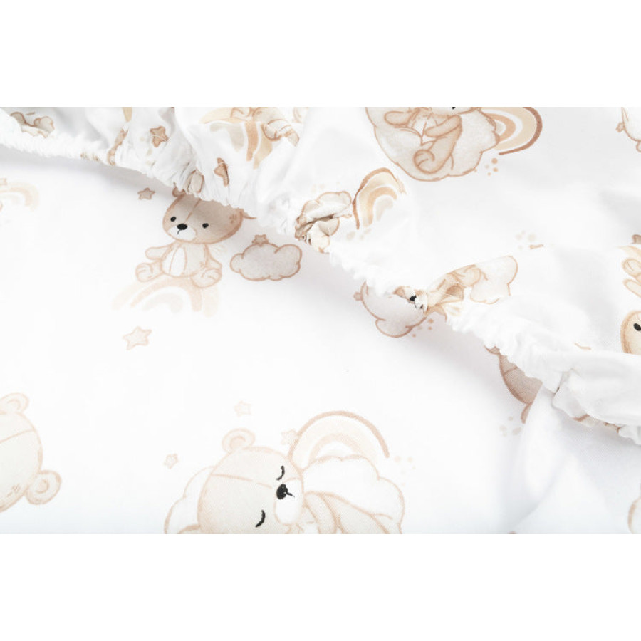 Принтиран чаршаф Rainbow Teddy 60 X 120 см