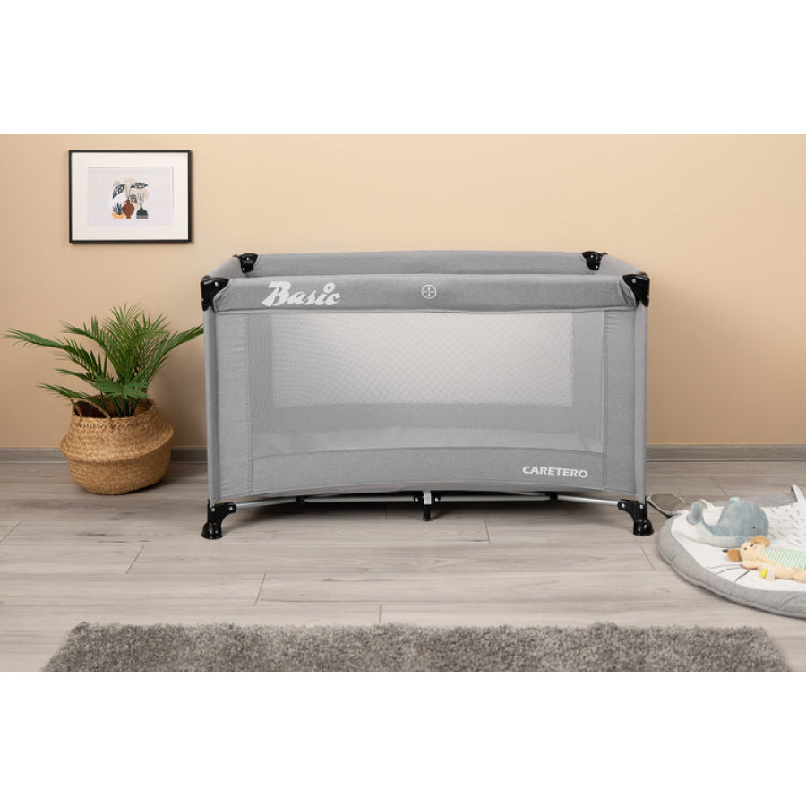 Сгъваема кошара за пътуване 1 ниво Basic Grey