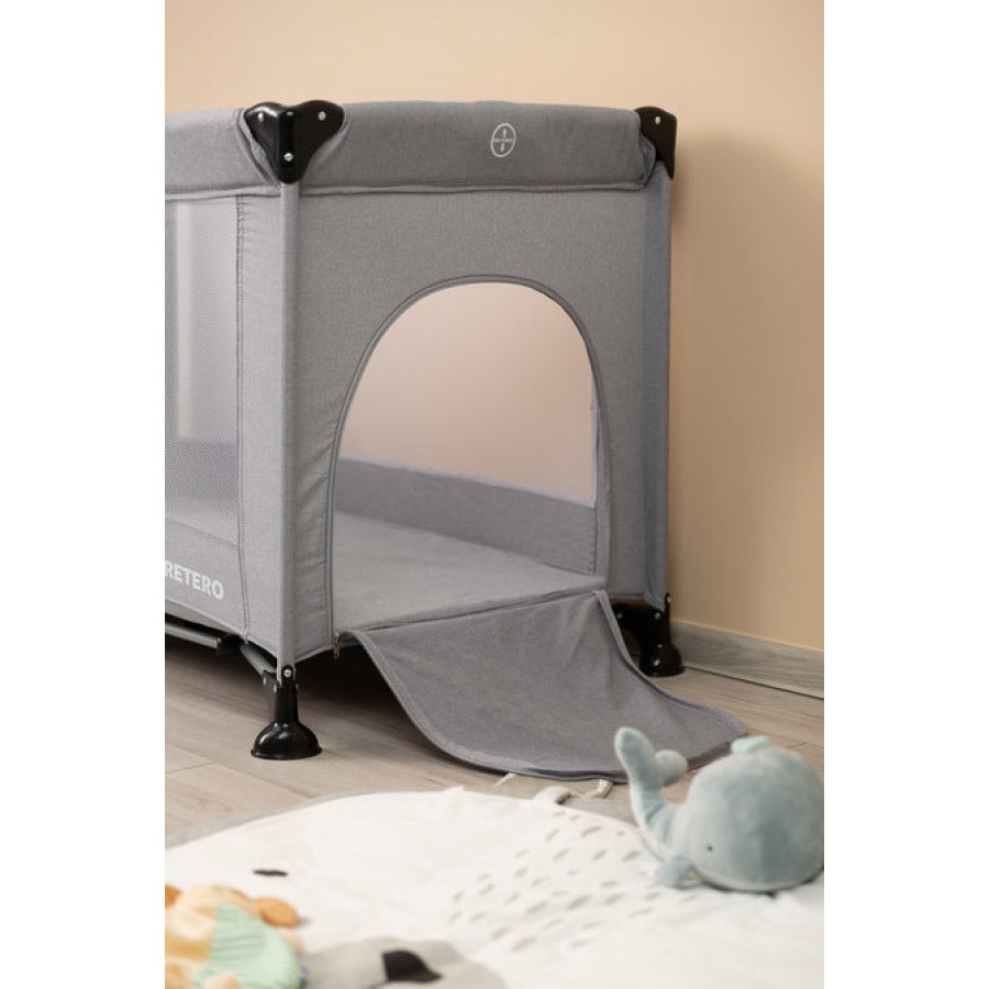 Сгъваема кошара за пътуване 1 ниво Basic Grey