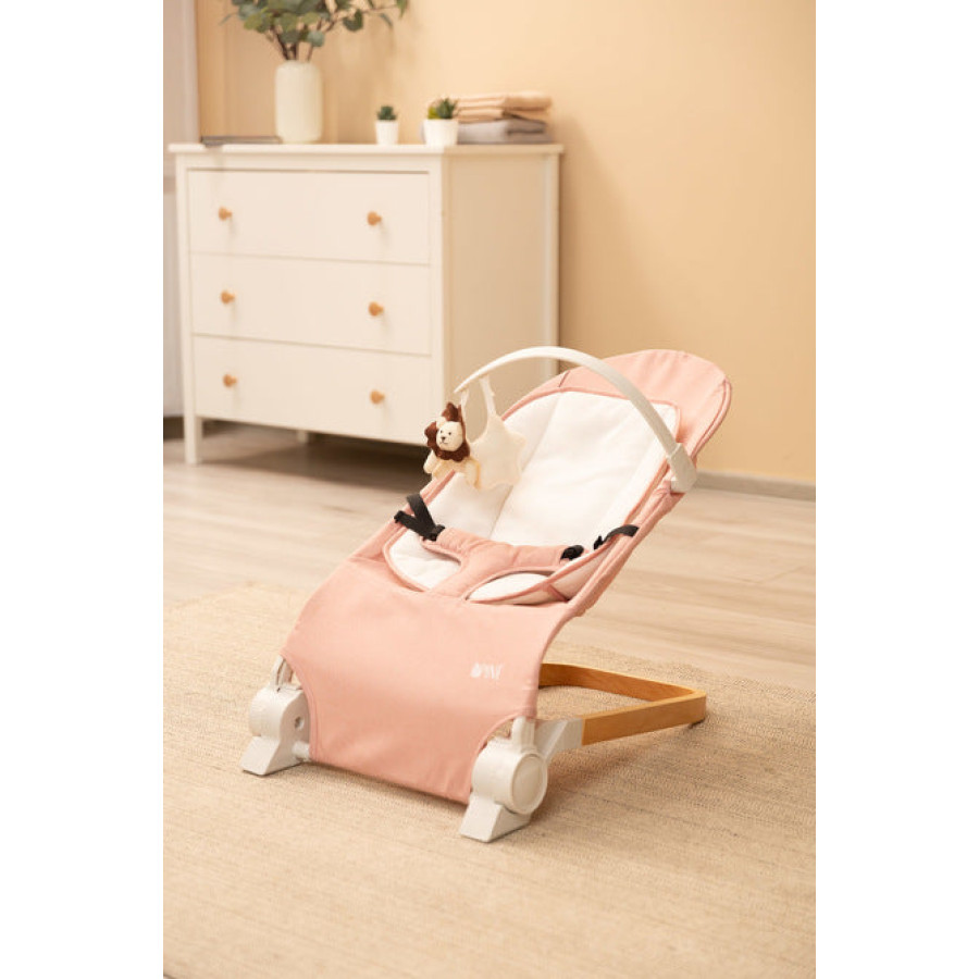 Шезлонг Bouncer Pine Pink Caretero