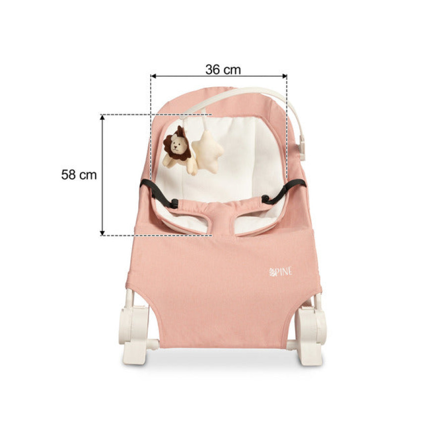 Шезлонг Bouncer Pine Pink Caretero