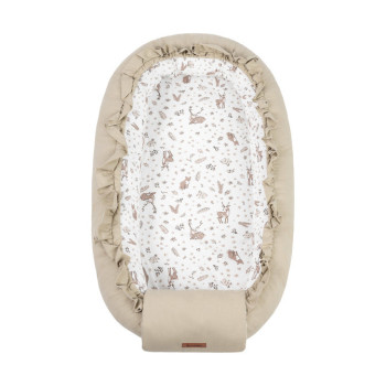 Бебешко гнездо Cotton Forest Beige 80х45 см