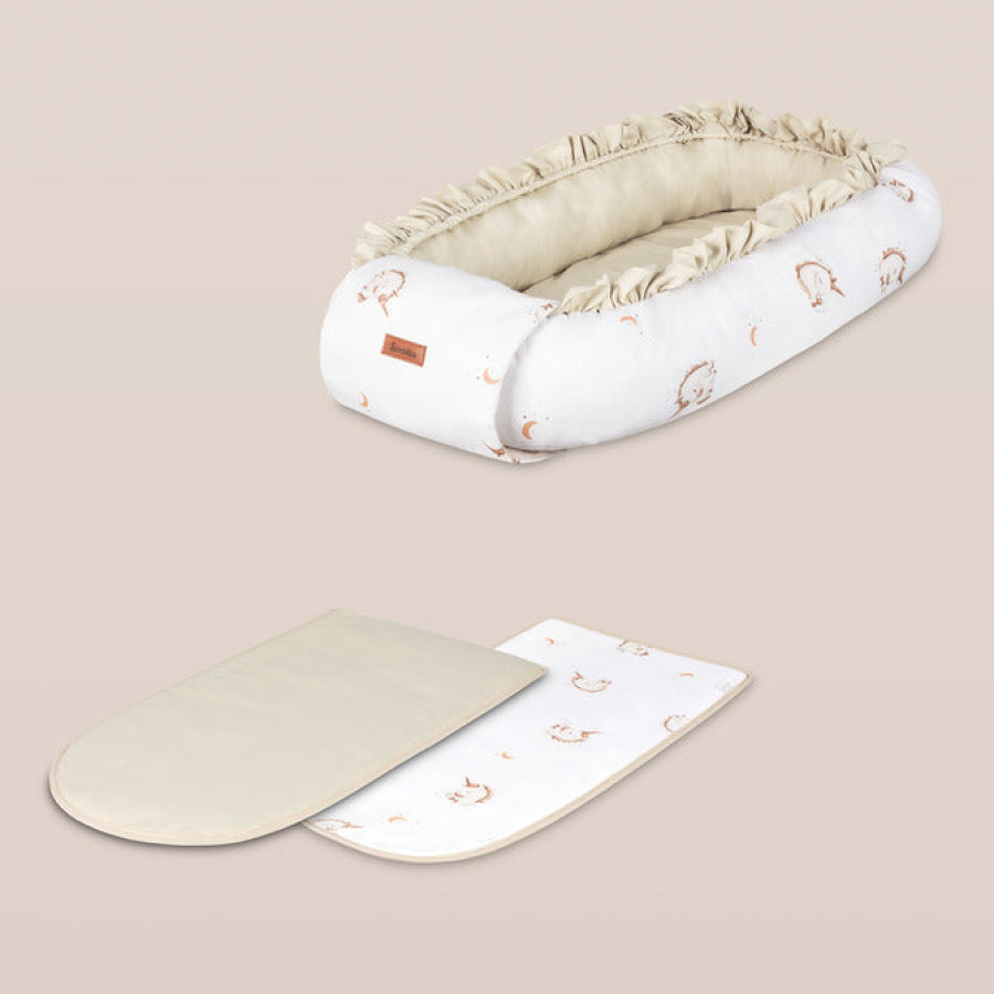 Бебешко гнездо Cotton Forest Beige 80х45 см