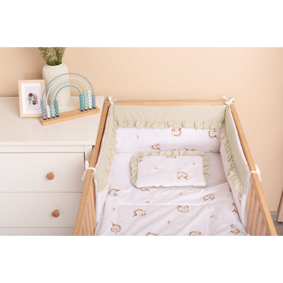 Обиколник за бебешко легло Unicorn Beige 180х30 см