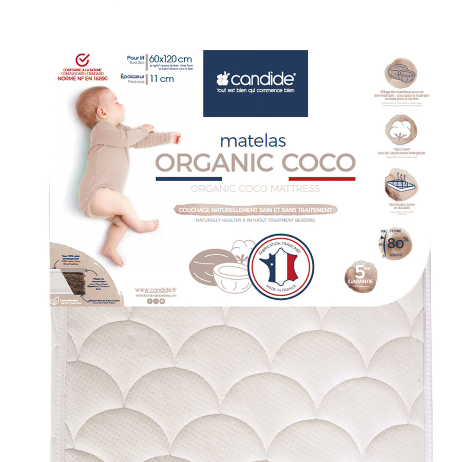 Органичен матрак с кокос Comfort+ 60х120х11 см