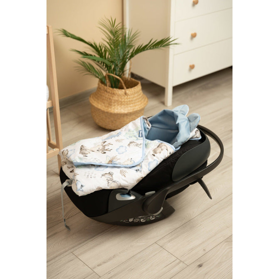 Пелена XL за столче за кола 0-13 кг Stroll Blue 115х115 см