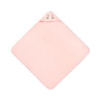 Бебешка хавлия с качулка Bathfriends 100X100 см Заек розов