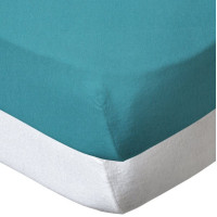 Комплект 2 броя чаршафи 60x120 см тропически бял Babycalin