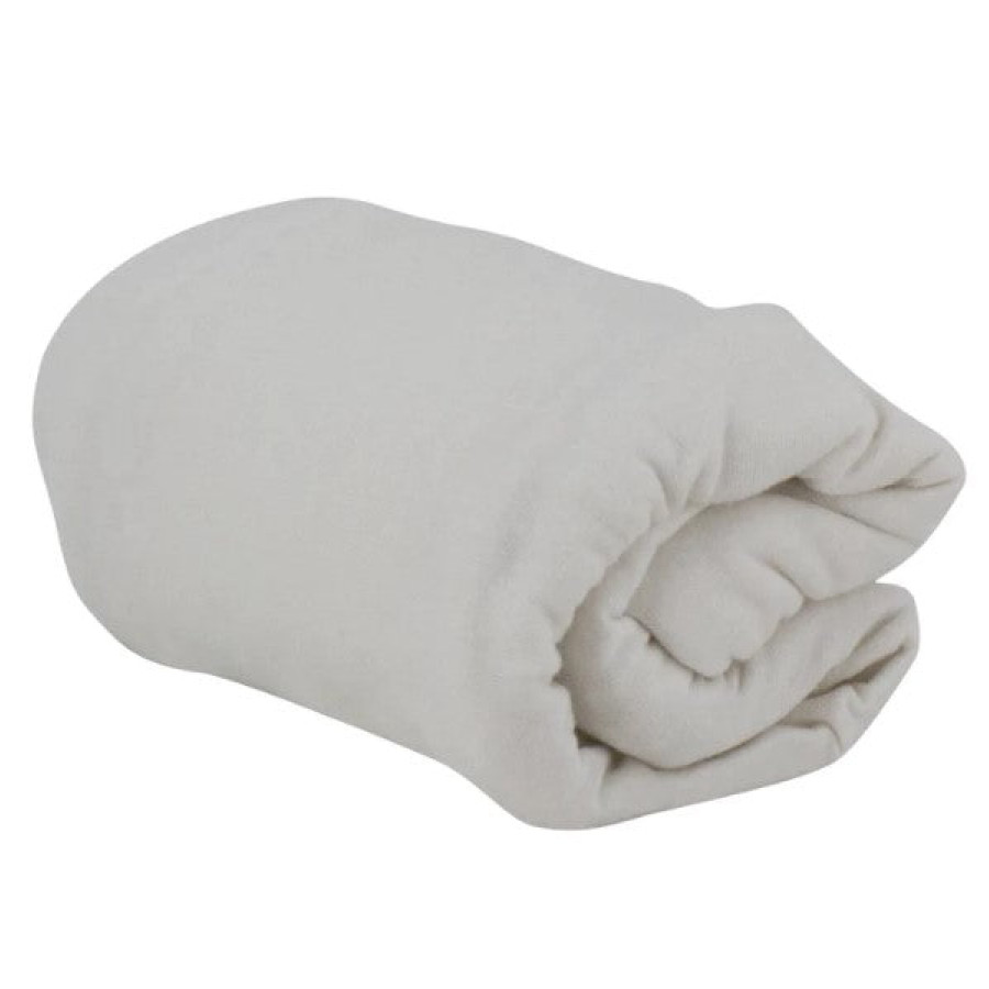 Комплект 2 броя чаршафи 60x120 см тропически бял Babycalin