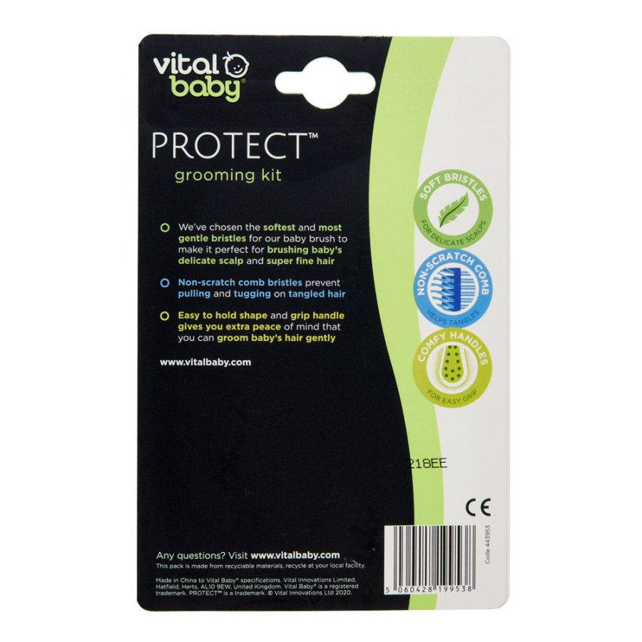 Комплект гребен и четка грижа за коса Vital Baby
