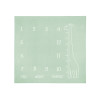 Муселинова фотоподложка Giraffe Mint 120x120см