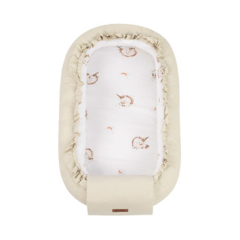 Бебешко гнездо Cotton Unicorn Beige 80x45 см