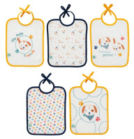 Комплект 5 броя лигавника 20x25 см - Toutou Babycalin