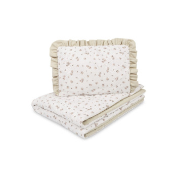 Спален комплект двулицев за бебешко креватче Rose Beige 75X95 25X35