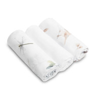 Муселинови пелени 3 броя Бели 70X80 см