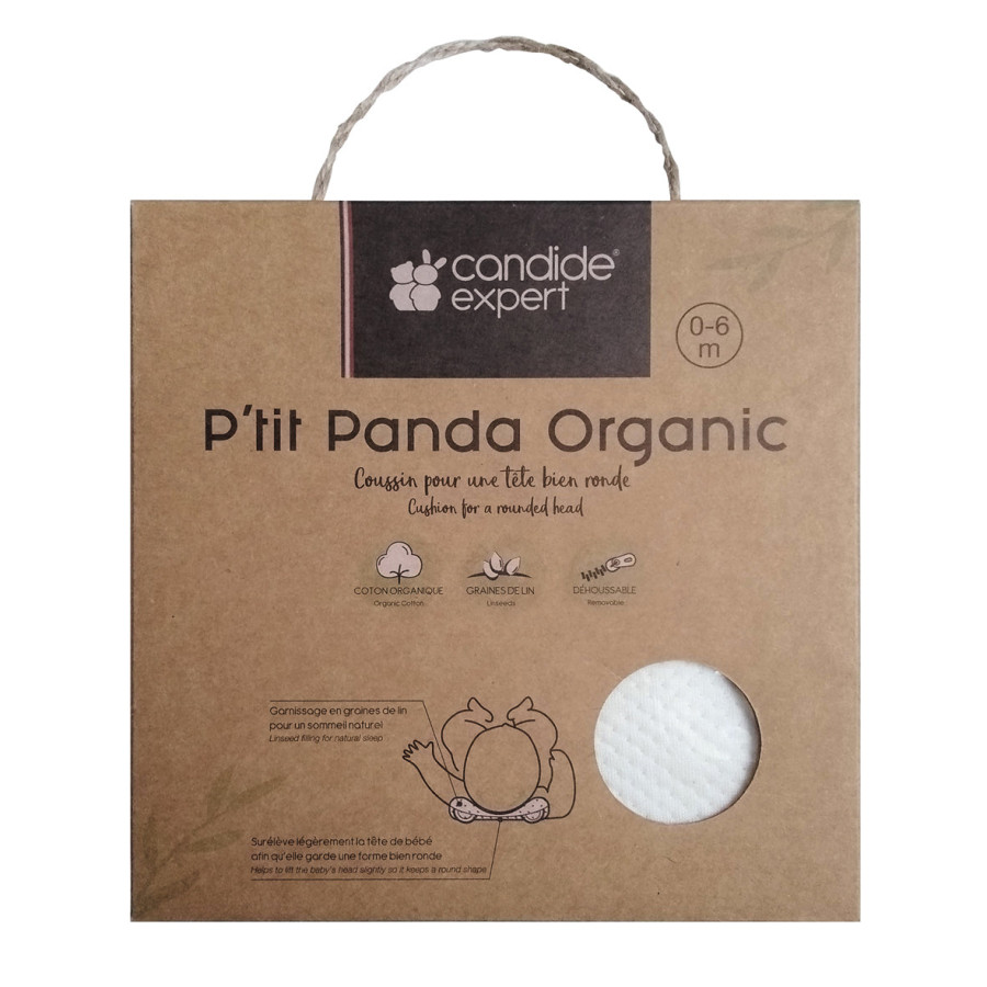 Органична възглавница P'Tit Panda за добре закръглена глава